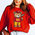 KC teddy bear clear film screen print