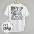 Floral Game Day White/Grey (Back Print)